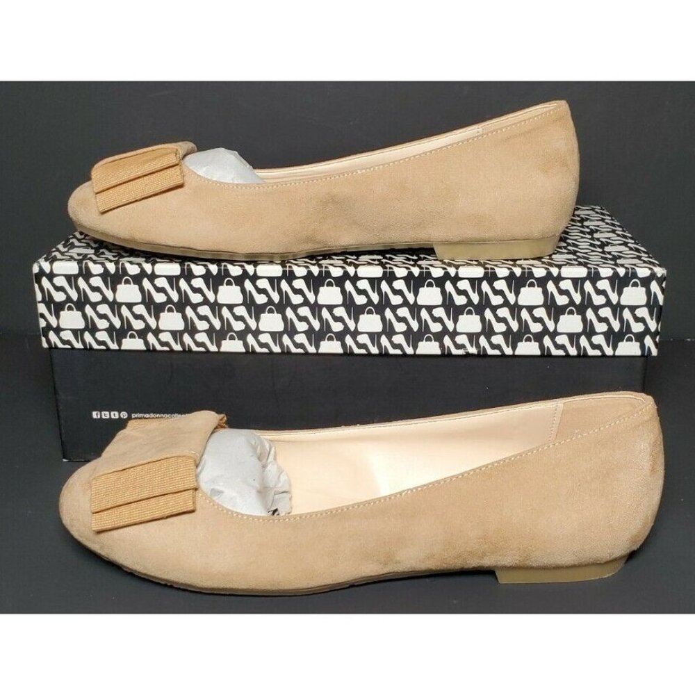 PRIMADONNA COLLECTION WOMEN'S EURO 36 BOW ON TOE CAMEL NEW /BOX 08061